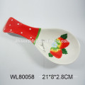 Popular pineapple pattern ceramic spoon rest for tableware